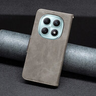 Xiaomi Redmi Note 15 Pro 4G Hoesje - MobyDefend Wallet Book Case Met Koord - Grijs