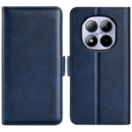 Xiaomi Redmi Note 15 Pro 4G Hoesje - MobyDefend Luxe Wallet Book Case (Sluiting Zijkant) - Blauw