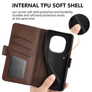 Xiaomi Redmi Note 15 Pro 4G Hoesje - MobyDefend Luxe Wallet Book Case (Sluiting Zijkant) - Bruin