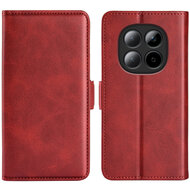 Xiaomi Redmi Note 15 Pro 5G Hoesje - MobyDefend Luxe Wallet Book Case (Sluiting Zijkant) - Rood