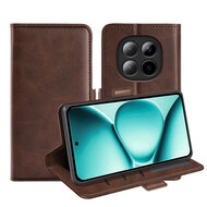 Xiaomi Redmi Note 15 Pro 5G Hoesje - MobyDefend Luxe Wallet Book Case (Sluiting Zijkant) - Bruin