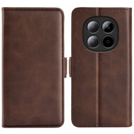Xiaomi Redmi Note 15 Pro 5G Hoesje - MobyDefend Luxe Wallet Book Case (Sluiting Zijkant) - Bruin
