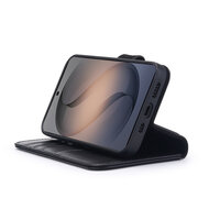 Samsung Galaxy S26 Hoesje - Luxe Leren MobyDefend Wallet Bookcase - Zwart