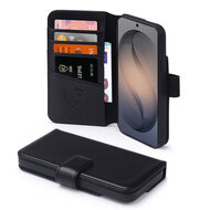 Samsung Galaxy S26 Hoesje - Luxe Leren MobyDefend Wallet Bookcase - Zwart