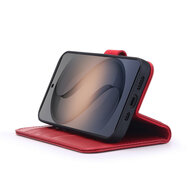 Samsung Galaxy S26 Hoesje - Luxe Leren MobyDefend Wallet Bookcase - Rood