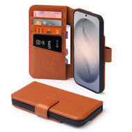 Samsung Galaxy S26 Ultra Hoesje - Luxe Leren MobyDefend Wallet Bookcase - Bruin