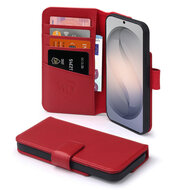 Samsung Galaxy S26 Ultra Hoesje - Luxe Leren MobyDefend Wallet Bookcase - Rood