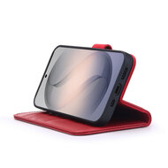 Samsung Galaxy S26 Ultra Hoesje - Luxe Leren MobyDefend Wallet Bookcase - Rood