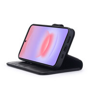 Samsung Galaxy A37 Hoesje - Luxe Leren MobyDefend Wallet Bookcase - Zwart