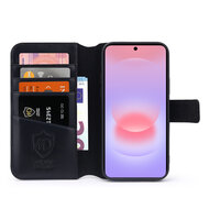 Samsung Galaxy A37 Hoesje - Luxe Leren MobyDefend Wallet Bookcase - Zwart