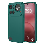 Nothing Phone (4a) Pro Hoesje - MobyDefend Matte Siliconen Backcover - Groen