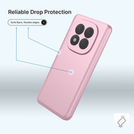 Xiaomi Redmi Note 15 4G Hoesje - MobyDefend Matte Siliconen Backcover - Licht Roze