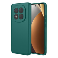 Xiaomi Redmi Note 15 5G Hoesje - MobyDefend Matte Siliconen Backcover - Groen