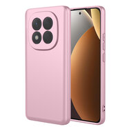 Xiaomi Redmi Note 15 5G Hoesje - MobyDefend Matte Siliconen Backcover - Licht Roze