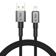 Tech-Protect Ultraboost DNA USB-A naar Lightning kabel - 1 Meter - Zwart-Grijs