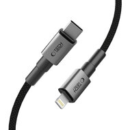 Tech-Protect Ultraboost DNA USB-C naar Lightning kabel - 0,25 Meter - Zwart-Grijs