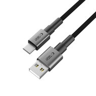 Tech-Protect Ultraboost DNA USB-A naar USB-C kabel - 1 Meter - Zwart-Grijs