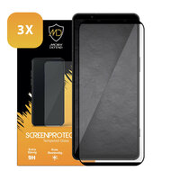3-Pack Sony Xperia 1 VIII Screenprotectors - MobyDefend Screensavers Met Zwarte Randen - Gehard Glas 