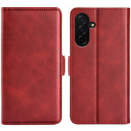 Samsung Galaxy A27 Hoesje - MobyDefend Luxe Wallet Book Case (Sluiting Zijkant) - Rood