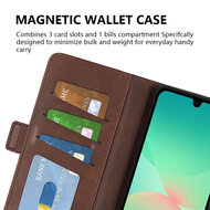 Samsung Galaxy A27 Hoesje - MobyDefend Luxe Wallet Book Case (Sluiting Zijkant) - Blauw