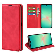 Samsung Galaxy A27 Hoesje - MobyDefend Luxe Wallet Bookcase (Magnetische Sluiting) - Rood