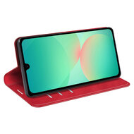 Samsung Galaxy A27 Hoesje - MobyDefend Luxe Wallet Bookcase (Magnetische Sluiting) - Rood