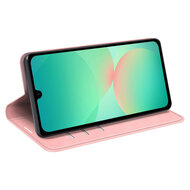 Samsung Galaxy A27 Hoesje - MobyDefend Luxe Wallet Bookcase (Magnetische Sluiting) - Roze