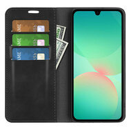 Samsung Galaxy A27 Hoesje - MobyDefend Luxe Wallet Bookcase (Magnetische Sluiting) - Zwart