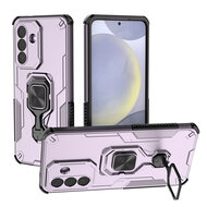 Samsung Galaxy A27 Hoesje - MobyDefend Dubbelgelaagde Pantsercase Met Standaard - Roze
