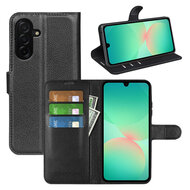 Samsung Galaxy A27 Hoesje - MobyDefend Kunstleren Wallet Book Case (Sluiting Voorkant) - Zwart