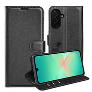 Samsung Galaxy A27 Hoesje - MobyDefend Kunstleren Wallet Book Case (Sluiting Voorkant) - Zwart