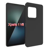 Sony Xperia 1 VIII Hoesje - MobyDefend TPU Backcover - Mat Zwart