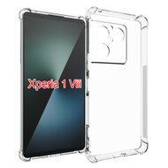 Sony Xperia 1 VIII Hoesje - MobyDefend Transparante Shockproof TPU Backcover - Verstevigde Hoeken - Volledig Doorzichtig