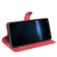 Sony Xperia 1 VIII Hoesje - MobyDefend Kunstleren Wallet Book Case (Sluiting Voorkant) - Rood