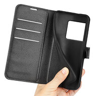 Sony Xperia 1 VIII Hoesje - MobyDefend Kunstleren Wallet Book Case (Sluiting Voorkant) - Zwart