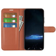 Sony Xperia 1 VIII Hoesje - MobyDefend Kunstleren Wallet Book Case (Sluiting Voorkant) - Bruin