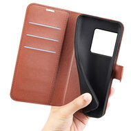 Sony Xperia 1 VIII Hoesje - MobyDefend Kunstleren Wallet Book Case (Sluiting Voorkant) - Bruin