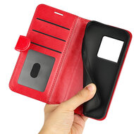 Sony Xperia 1 VIII Hoesje - MobyDefend Wallet Book Case (Sluiting Achterkant) - Rood