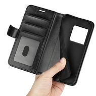 Sony Xperia 1 VIII Hoesje - MobyDefend Wallet Book Case (Sluiting Achterkant) - Zwart
