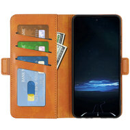 Sony Xperia 1 VIII Hoesje - MobyDefend Luxe Wallet Book Case (Sluiting Zijkant) - Lichtbruin