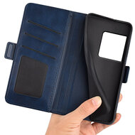 Sony Xperia 1 VIII Hoesje - MobyDefend Luxe Wallet Book Case (Sluiting Zijkant) - Blauw