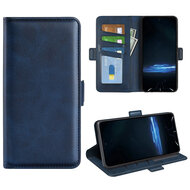 Sony Xperia 1 VIII Hoesje - MobyDefend Luxe Wallet Book Case (Sluiting Zijkant) - Blauw