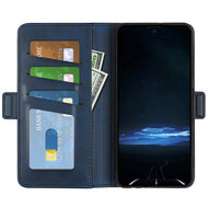 Sony Xperia 1 VIII Hoesje - MobyDefend Luxe Wallet Book Case (Sluiting Zijkant) - Blauw