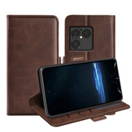 Sony Xperia 1 VIII Hoesje - MobyDefend Luxe Wallet Book Case (Sluiting Zijkant) - Bruin
