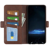 Sony Xperia 1 VIII Hoesje - MobyDefend Luxe Wallet Book Case (Sluiting Zijkant) - Bruin