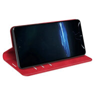Sony Xperia 1 VIII Hoesje - MobyDefend Luxe Wallet Bookcase (Magnetische Sluiting) - Rood