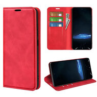 Sony Xperia 1 VIII Hoesje - MobyDefend Luxe Wallet Bookcase (Magnetische Sluiting) - Rood