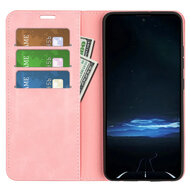 Sony Xperia 1 VIII Hoesje - MobyDefend Luxe Wallet Bookcase (Magnetische Sluiting) - Roze