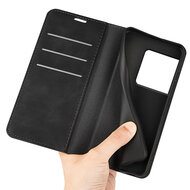 Sony Xperia 1 VIII Hoesje - MobyDefend Luxe Wallet Bookcase (Magnetische Sluiting) - Zwart