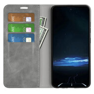 Sony Xperia 1 VIII Hoesje - MobyDefend Luxe Wallet Bookcase (Magnetische Sluiting) - Grijs